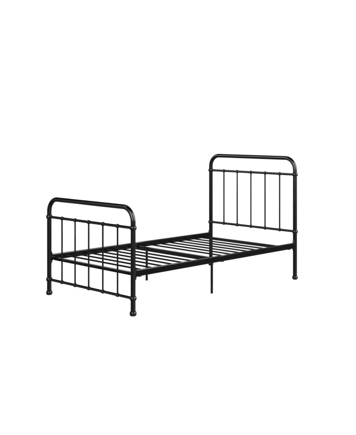 EveryRoom Belmont Twin Metal Bed Frame in Black