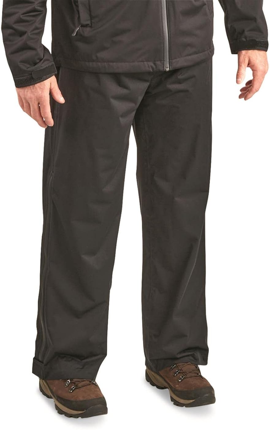 Guide Gear Stretch Waterproof Rain Pants, Black