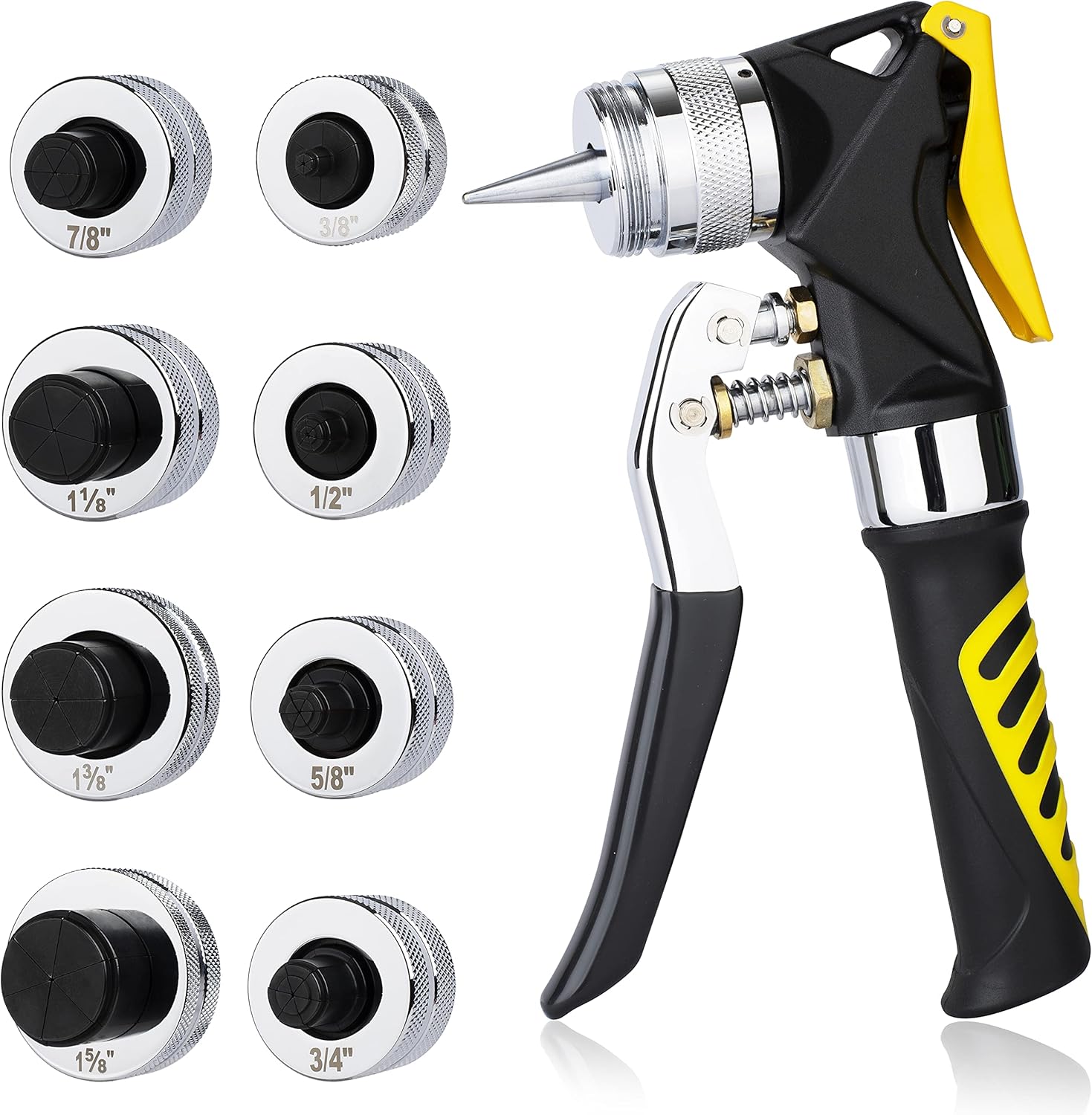 Copper Pipe Expender, Hydraulic 7 Heads Tube Expender Kit suit for HVAC working.