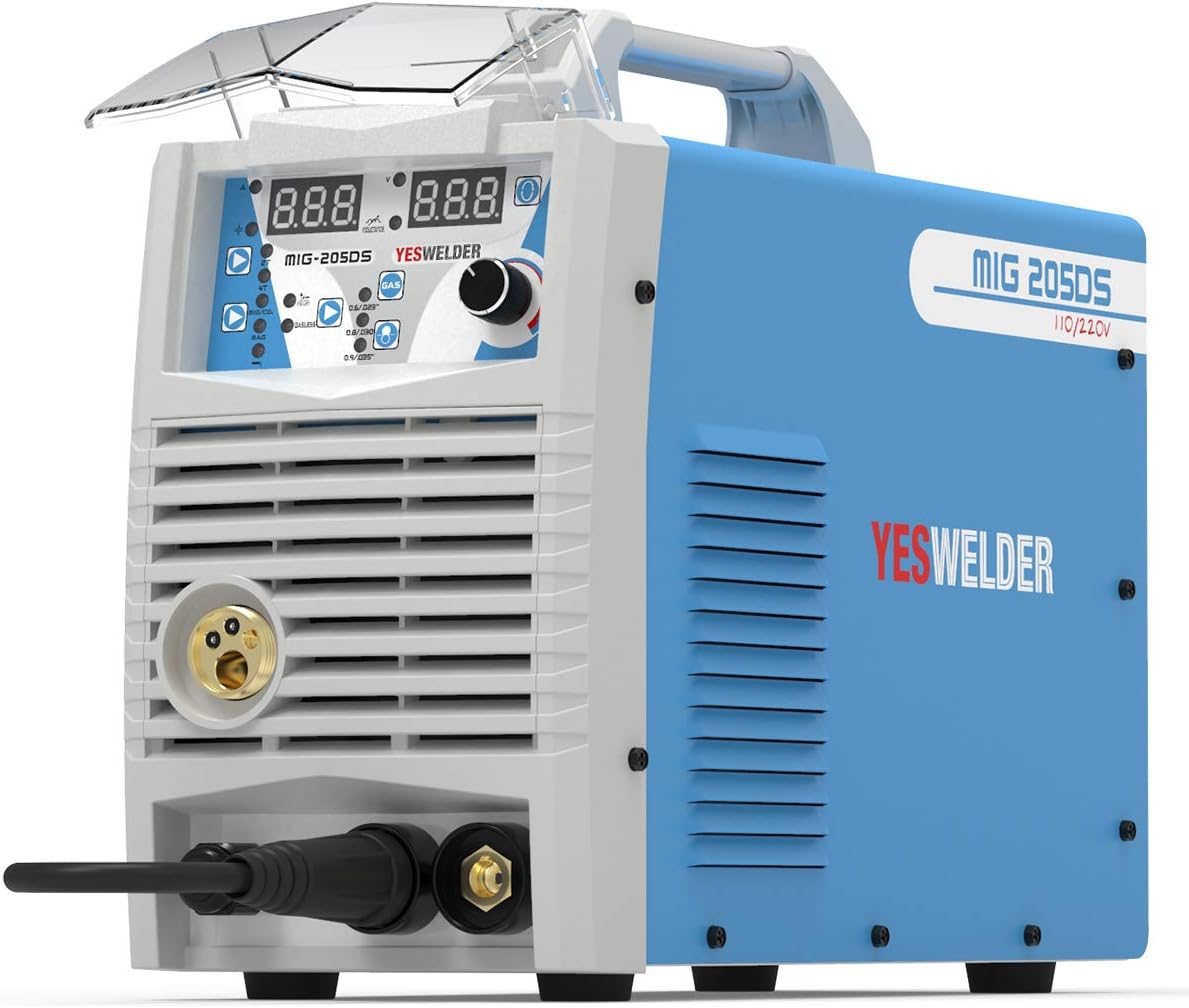 YESWELDER MIG-250 PRO Aluminum MIG Welder, 250Amp 220V, Gas Gasless MIG Welding Machine MIG/Lift TIG/ARC 3 in 1 Welder
