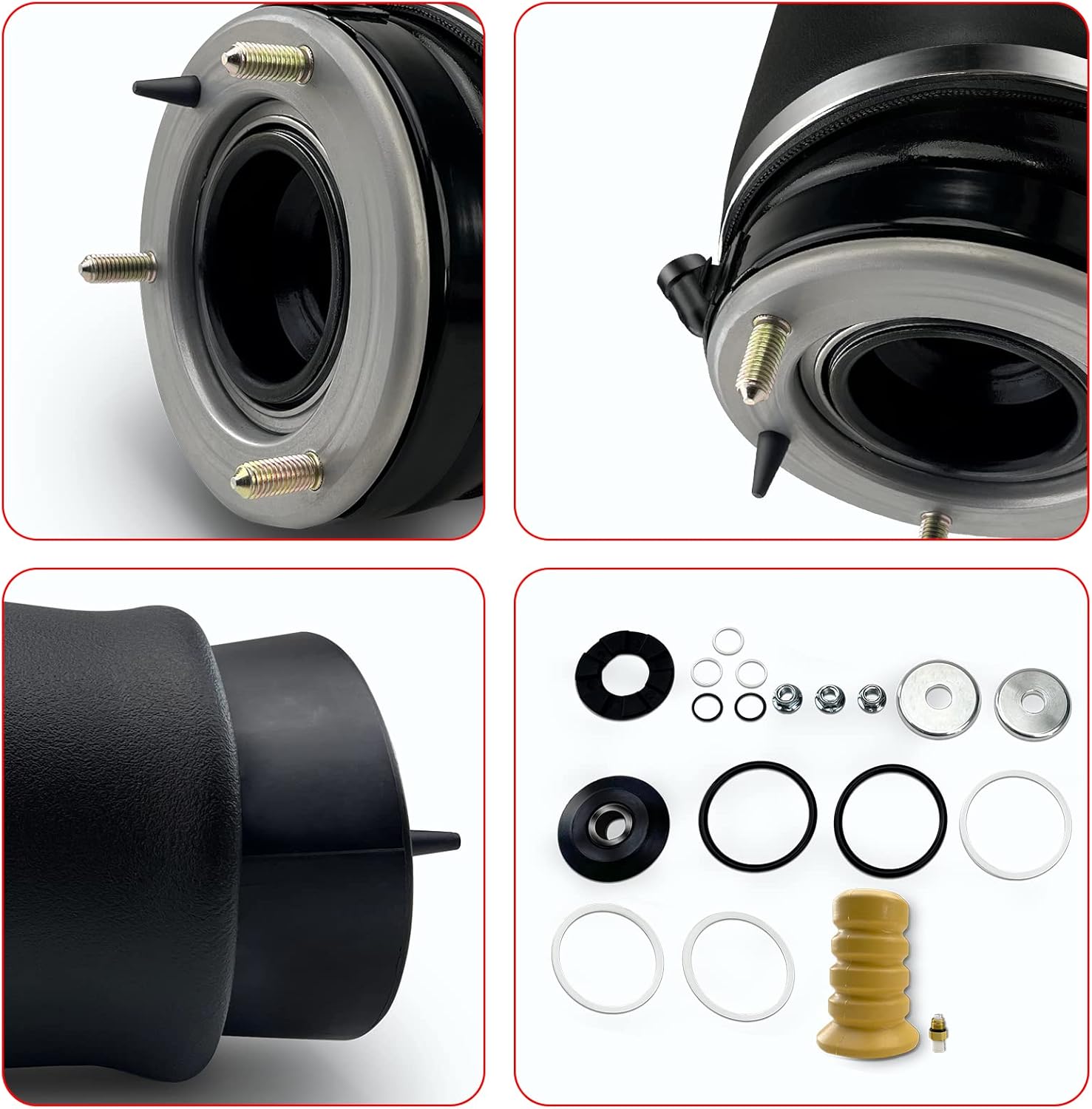 VIGOR Front Right Air Suspension Spring Compatible with Range Rover L322 Car Air Struts, OEM Replace Part Number RNB000740, LR032563, LR051700, RNB501520