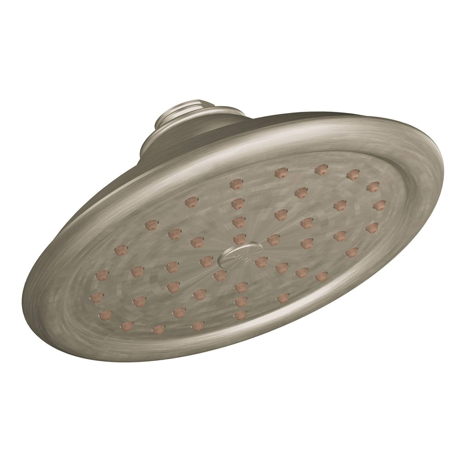 Moen ExactTemp 7-in Rainshower Shower Head in Brushed Nickel