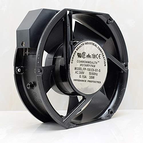 for FP-108EX-S1-S Fan AC380V 0.15A 38W Cabinet Cooling Fan Pack of 2