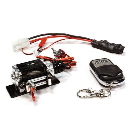 Integy RC Toy Model Hop-ups C24888silver Billet Machined T3 Realistic Mega Winch w/Wireless Module for 1/10 Scale Crawler