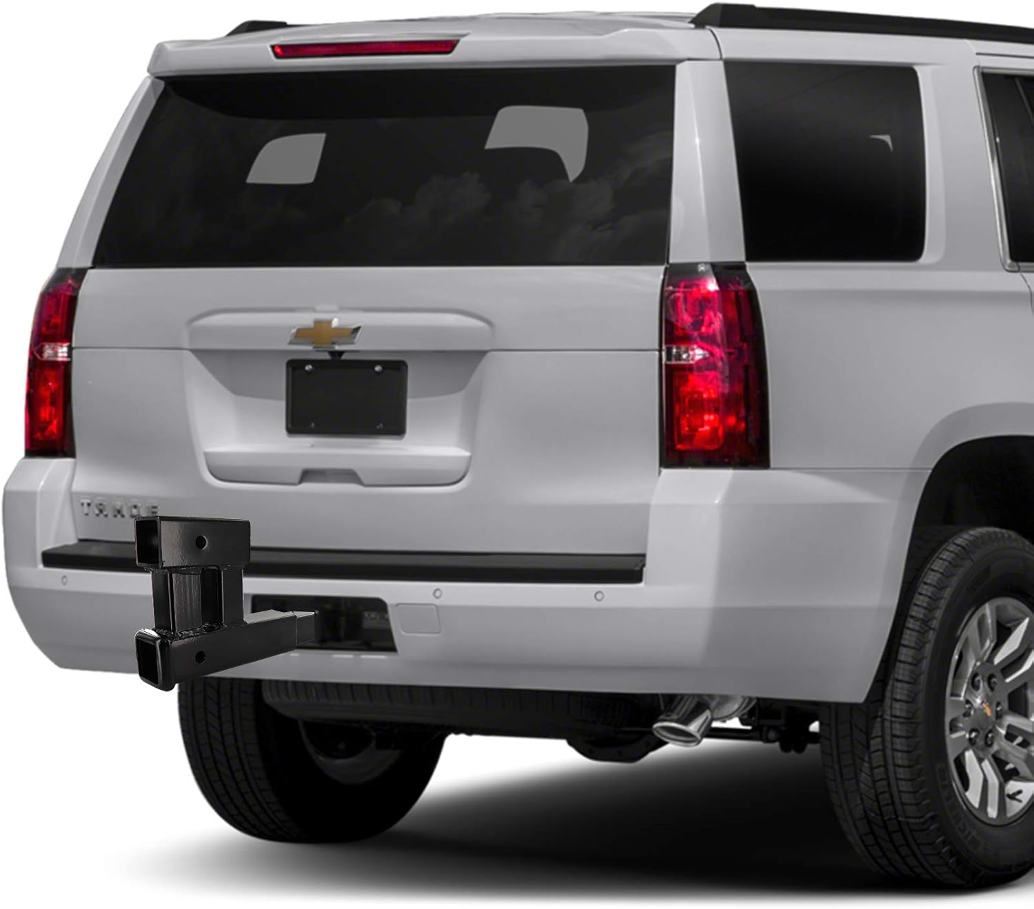 Ram-Pro Hitch Extender Bicycle Extension Receiver Adapter Trailer Dual Hitch Receiver Rise Drop Bike Racks High Weight Pin Holes Rage Power Sports Towing Double Extender