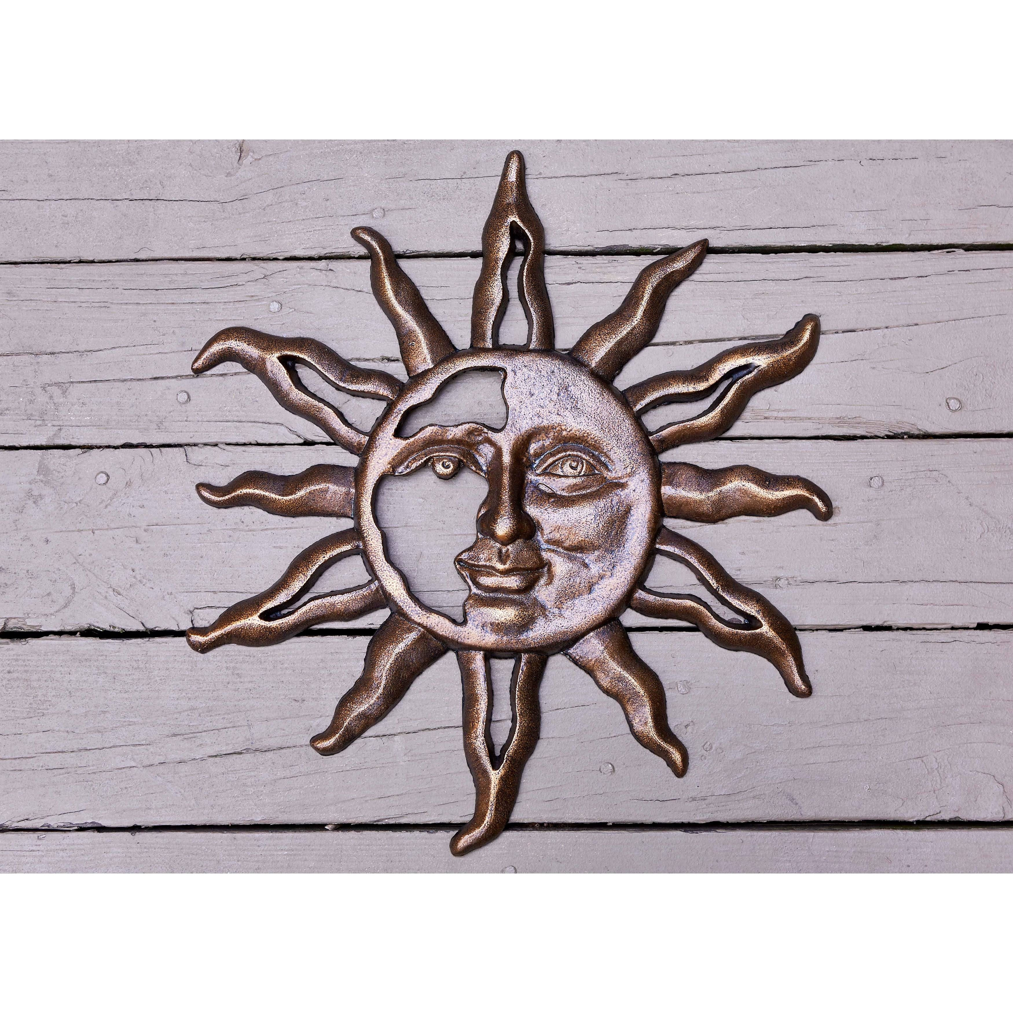 Southern Patio 22.5 in. H Sunface Metal Wall Outdoor Decor