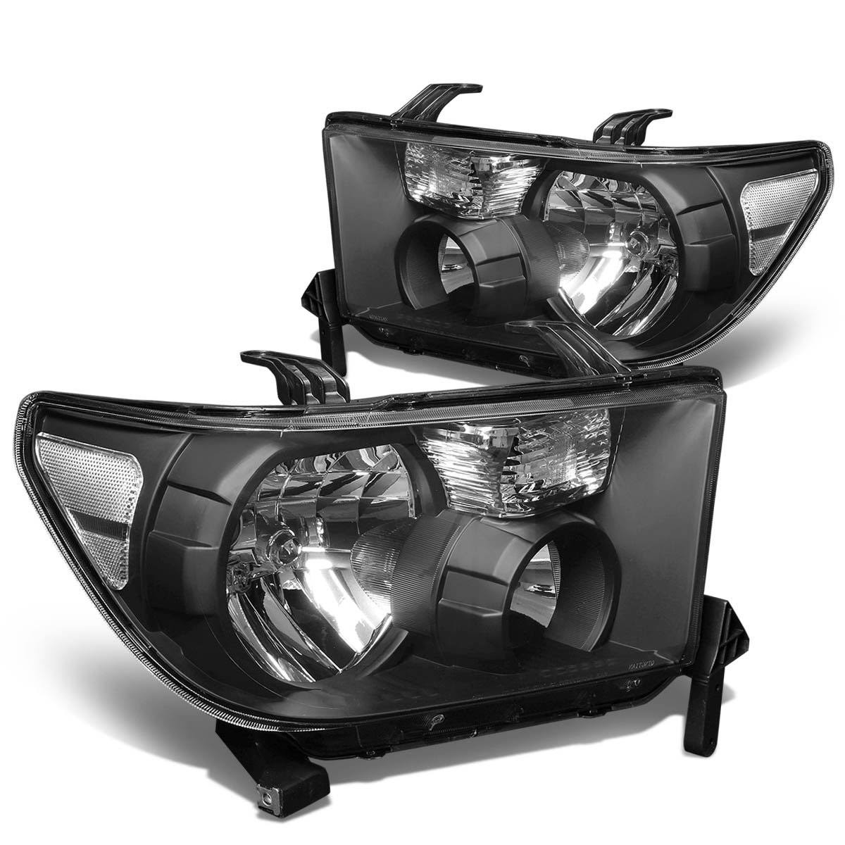 Spec-D Tuning Crystal Housing Headlights Black 07-14 Toyota Tundra