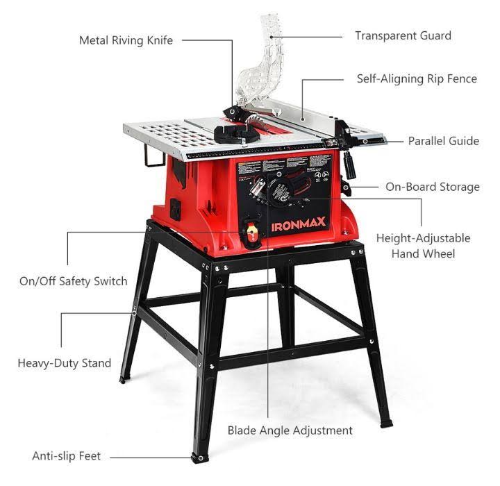 10x22 Aluminum Tabletop Table Saw Electric Cutting Machine