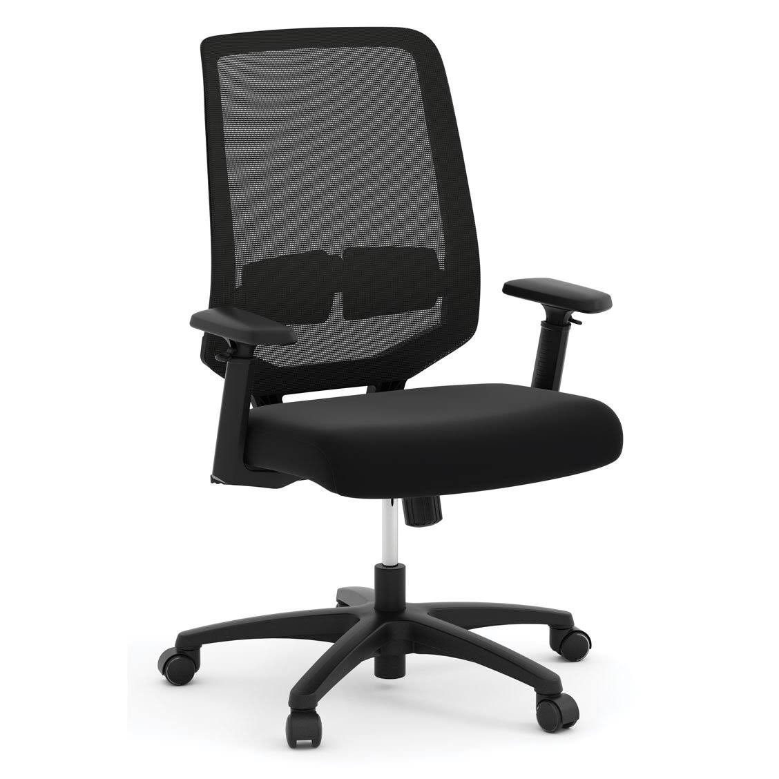 Spartan Mesh Mid Back Task Chair - Premium Office Chairs Black