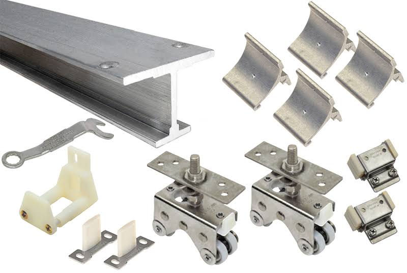 Johnson 200WM 48x22 (1219mm) Wall-Mount Track Set - 400lb. (Aluminum) at Hardware Hut 200WM481