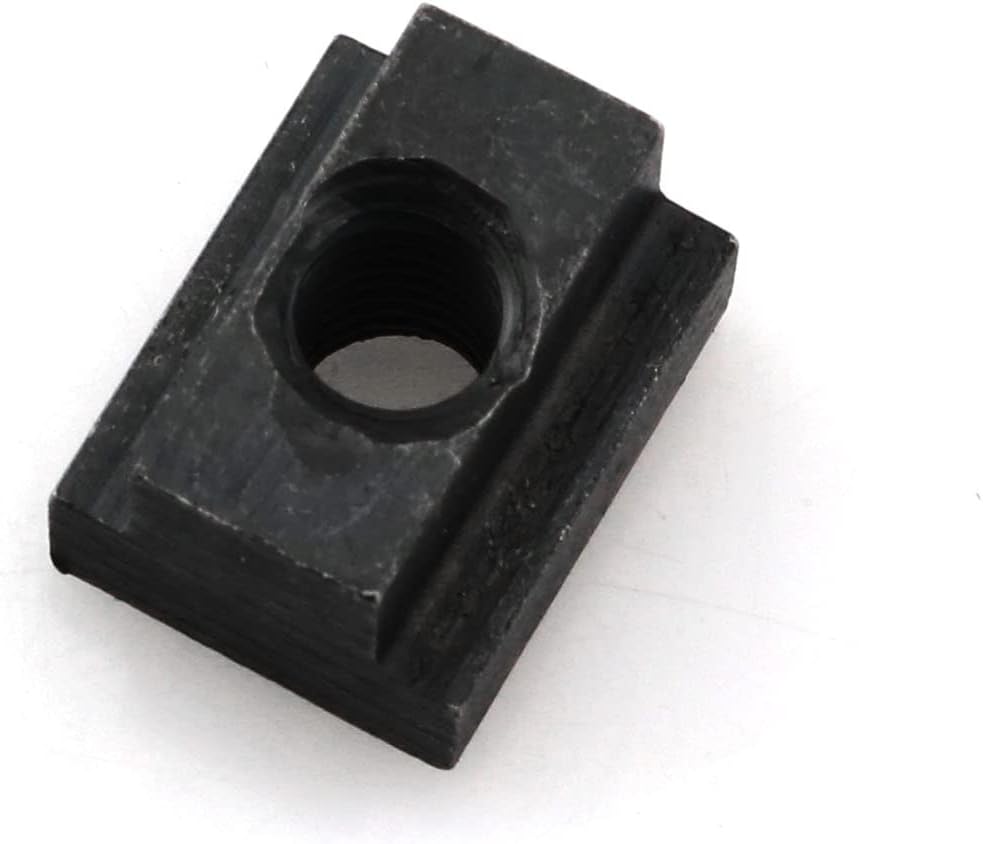 heyous 4pcs T-Slot Nuts M8 Black Oxide Finish in Machine Tool Tables Tapped Through Slot T-Nuts Furniture Accessories