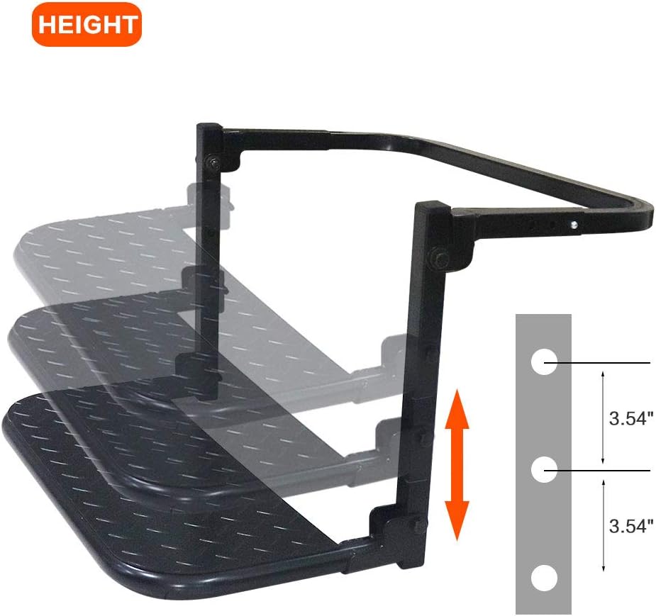 IZTOSS Universal Portable Folding Tire Step for Pickup SUV Big Truck Tire Mounted Auto Step Dually Sturdy Climber Step Max 9.05