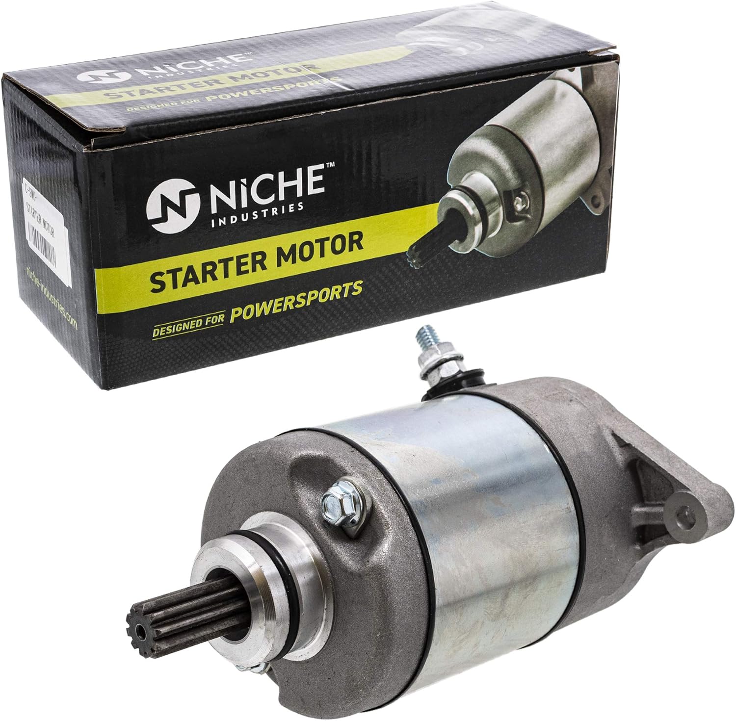 NICHE Starter Motor Assembly High Torque for Arctic Cat, Suzuki Eiger, King Quad 400 31100-38F00 3545-016 Pack of 2