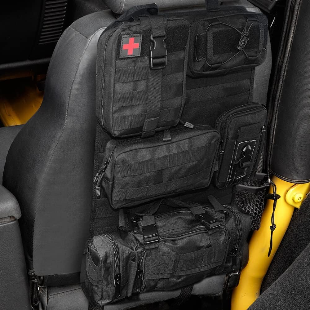 N-R Universal Tactical Seat ​Back Organizer Vehicle Molle Panel Organizer