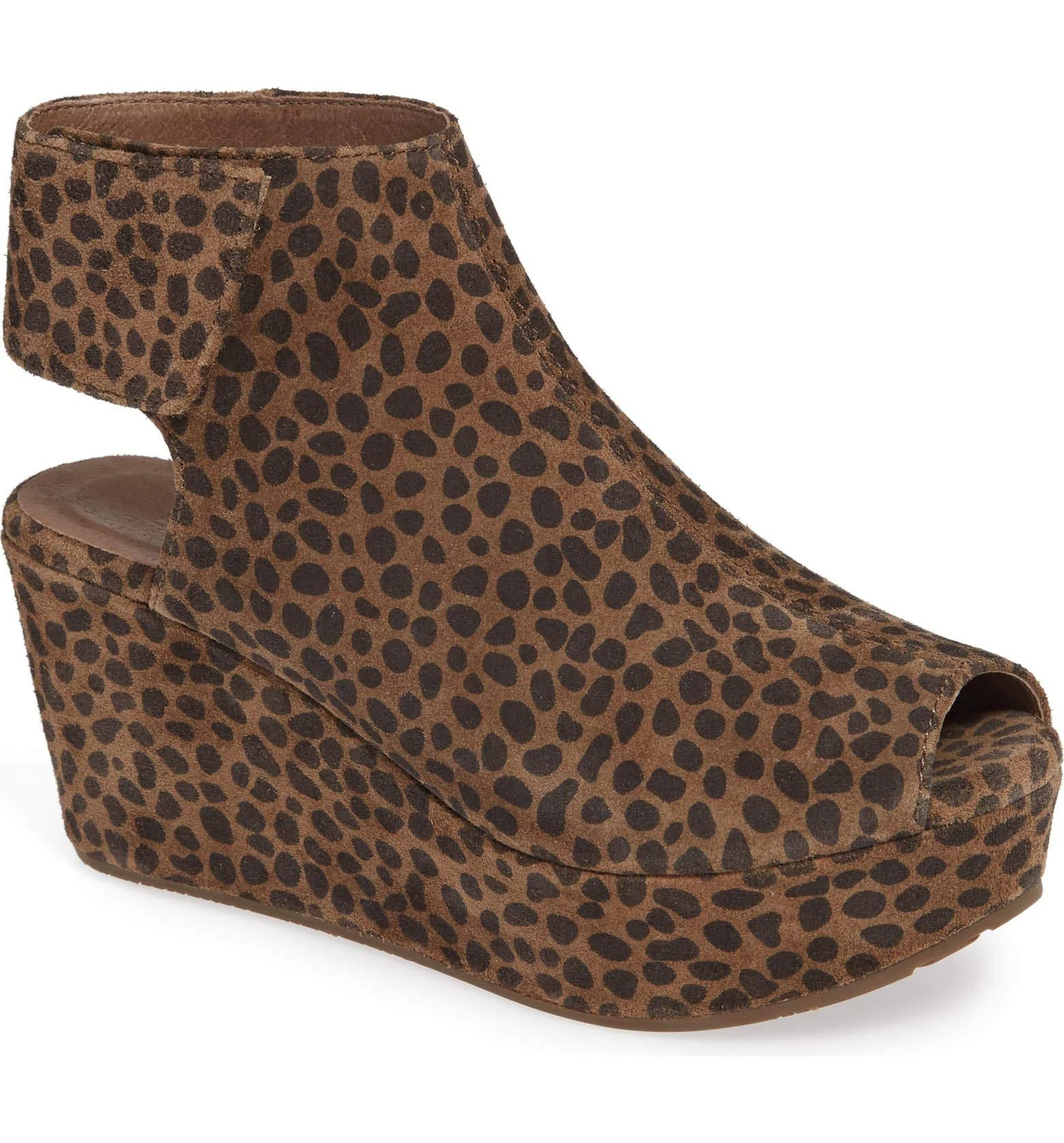 Chocolat Blu White Wedge, 8 / Leopard (Brown Black)