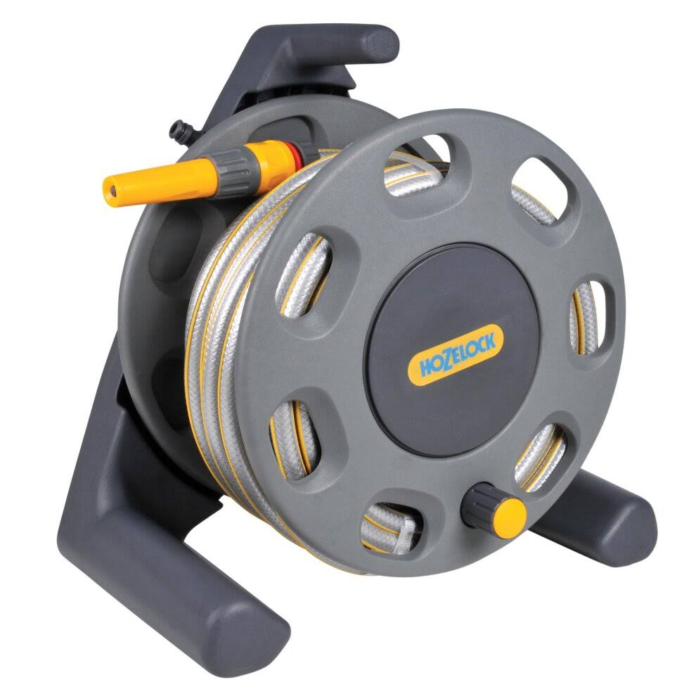 Hozelock 2412 Compact Hose Reel 30m + 25 Metres of 12.5mm Hose