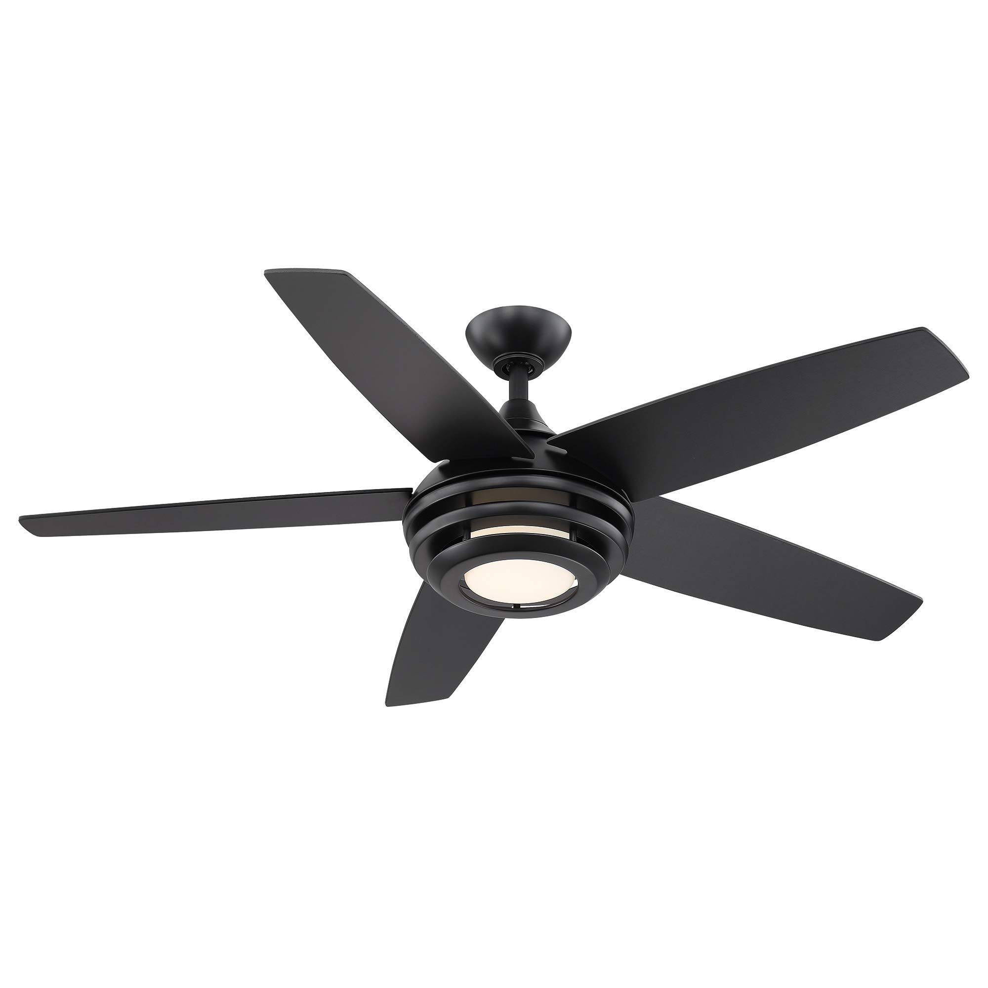 Eglo 203235A Petani 52 inch 5 Blade LED Ceiling Fan in Matte Black