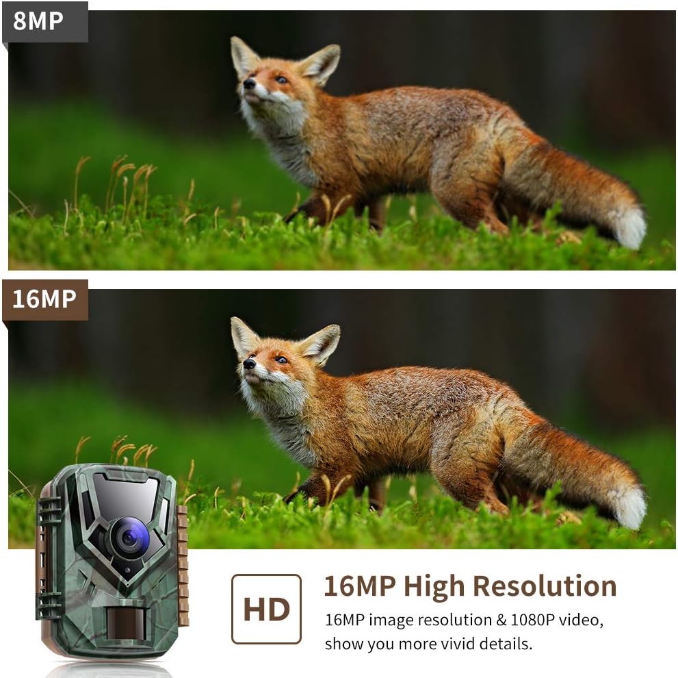 K&F Concept 4K@30FPS WiFi Trail Camera 30MP Bluetooth Hunting Game Camera with 120° No Glow Night Vision 66ft 0.2s Motion Activated IP66 Waterproof Wildlife Camera APP Control Send Pictures to Phone