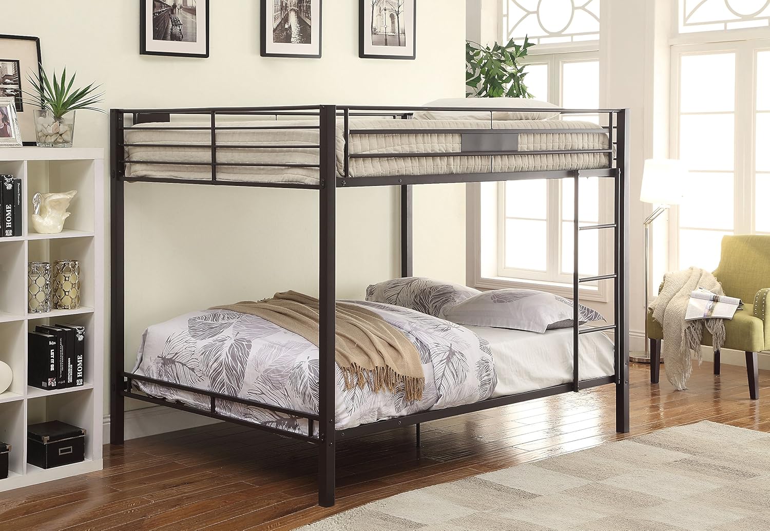 ACME FURNITURE Kaleb Queen/Queen Bunk Bed - 38015 - Sandy Black