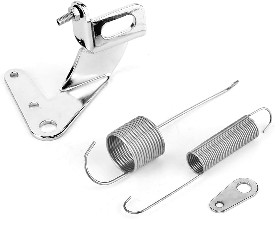 Throttle Return Spring Kit,Car Carburetor Throttle Cable Bracket with Dual Return Spring Set Stainless Steel Parts