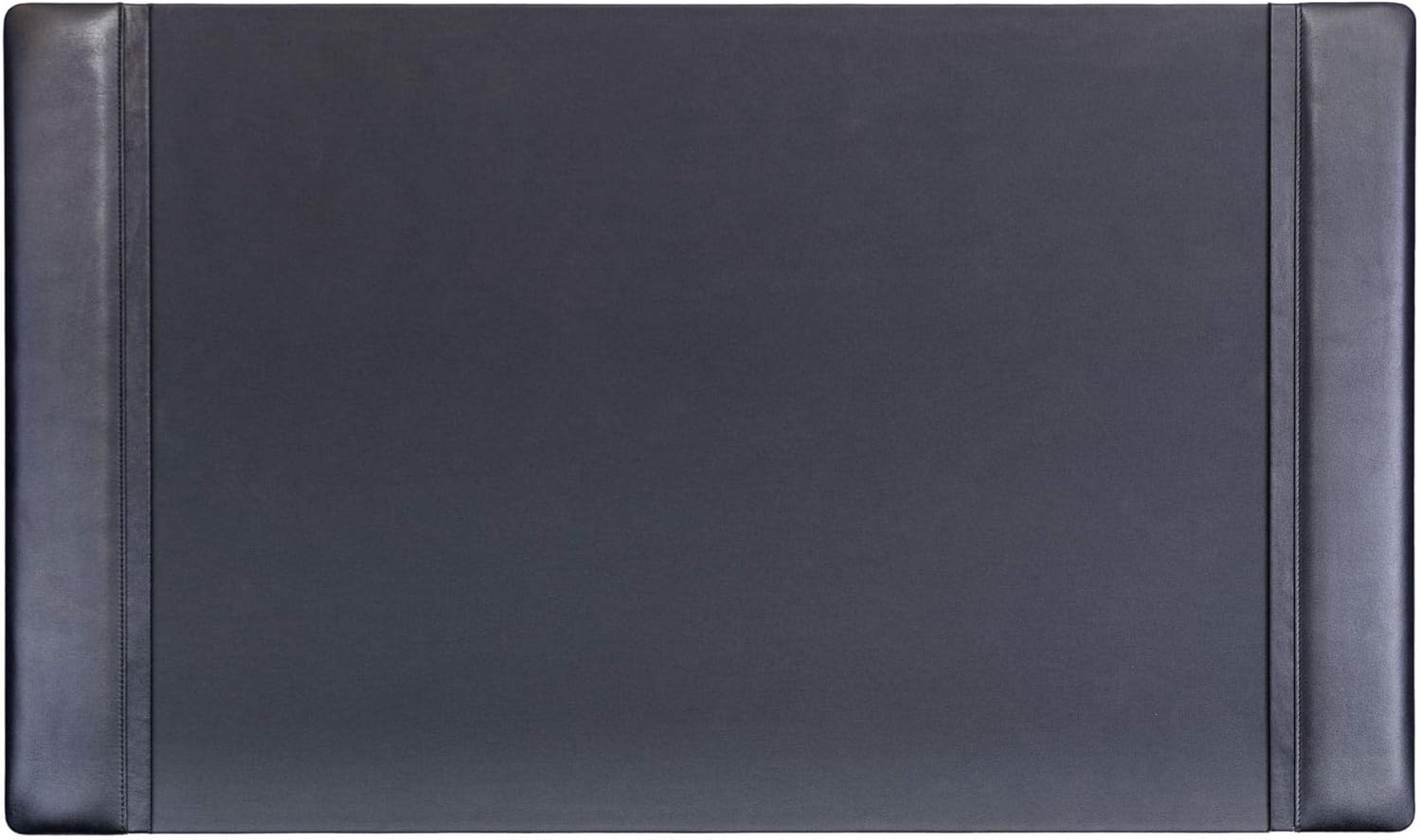 Dacasso Classic Leather Side Rail Desk pad, 34 x 20, Black