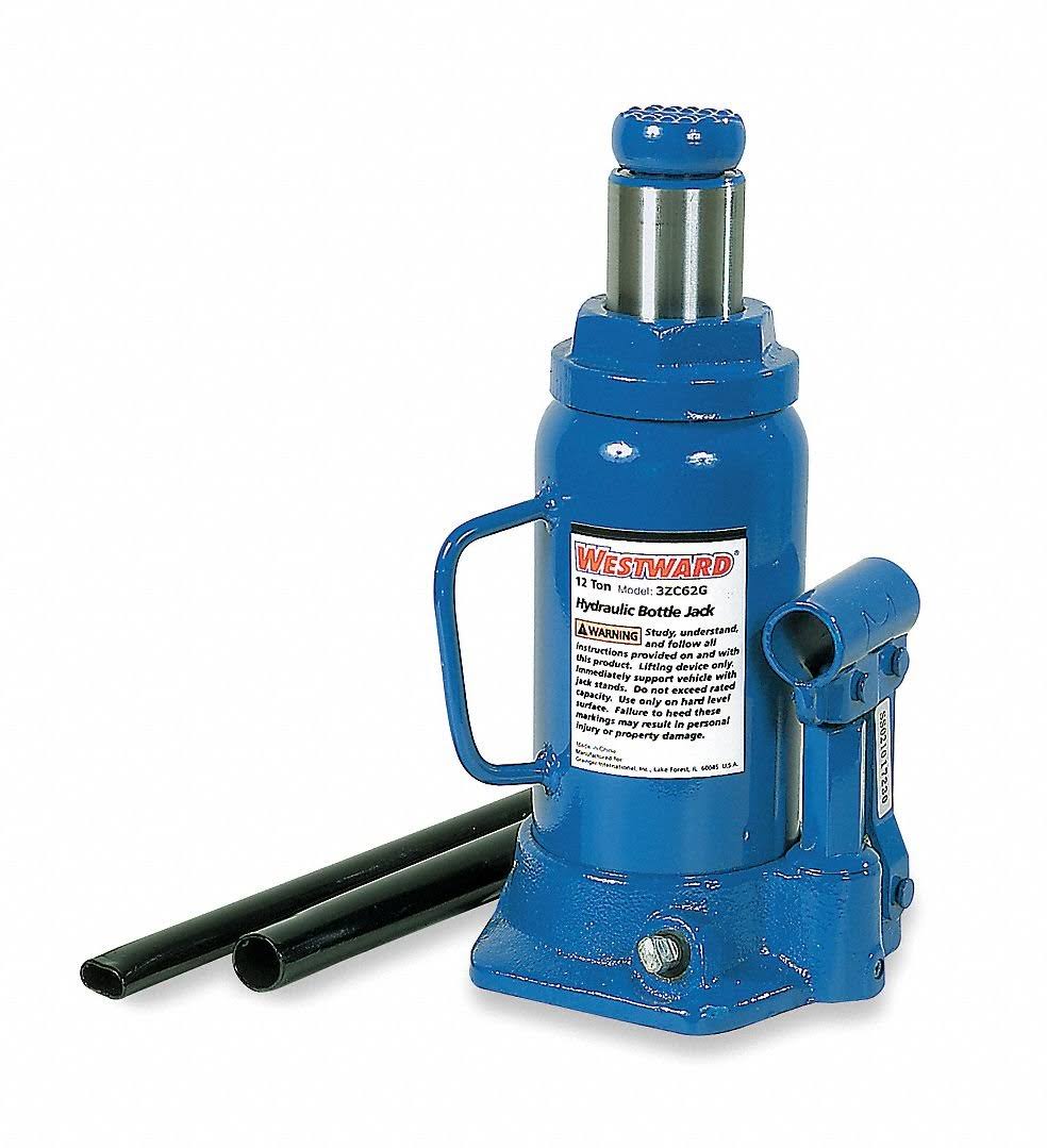 Westward 3ZC62 Jack, Bottle, 12 Ton