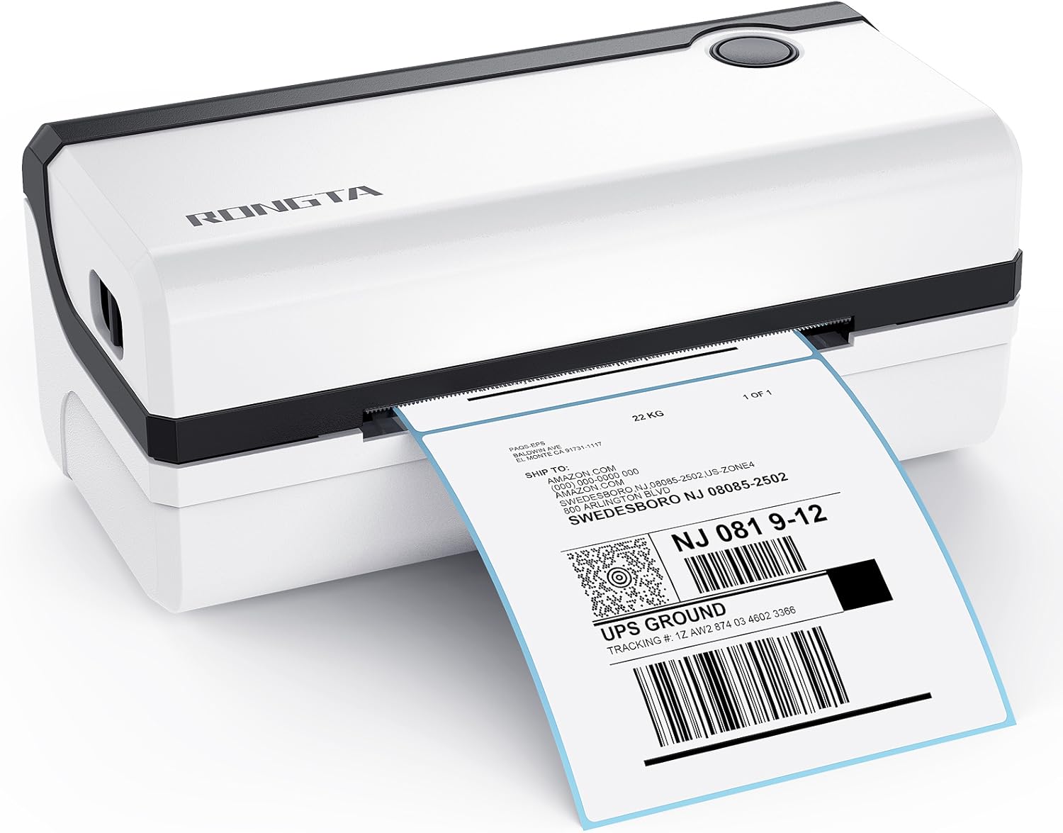 Rongta High Speed 4x6 Shipping Label Printer Commercial Thermal Postage Barcode Printers Compatible with Windows & MAC for Office Home Ebay, Amazon, FedEx, Shopify, RP420 White