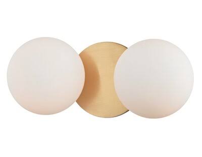 Resaca 2-Light LED Vanity Light Finish: Aged Brass