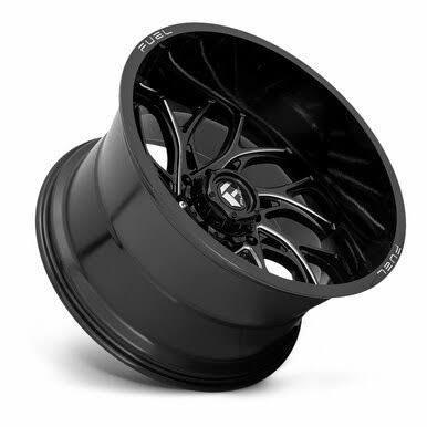 Fuel D741 Runner Gloss Black Milled 22x12 5x5 -44mm (D74122207547)