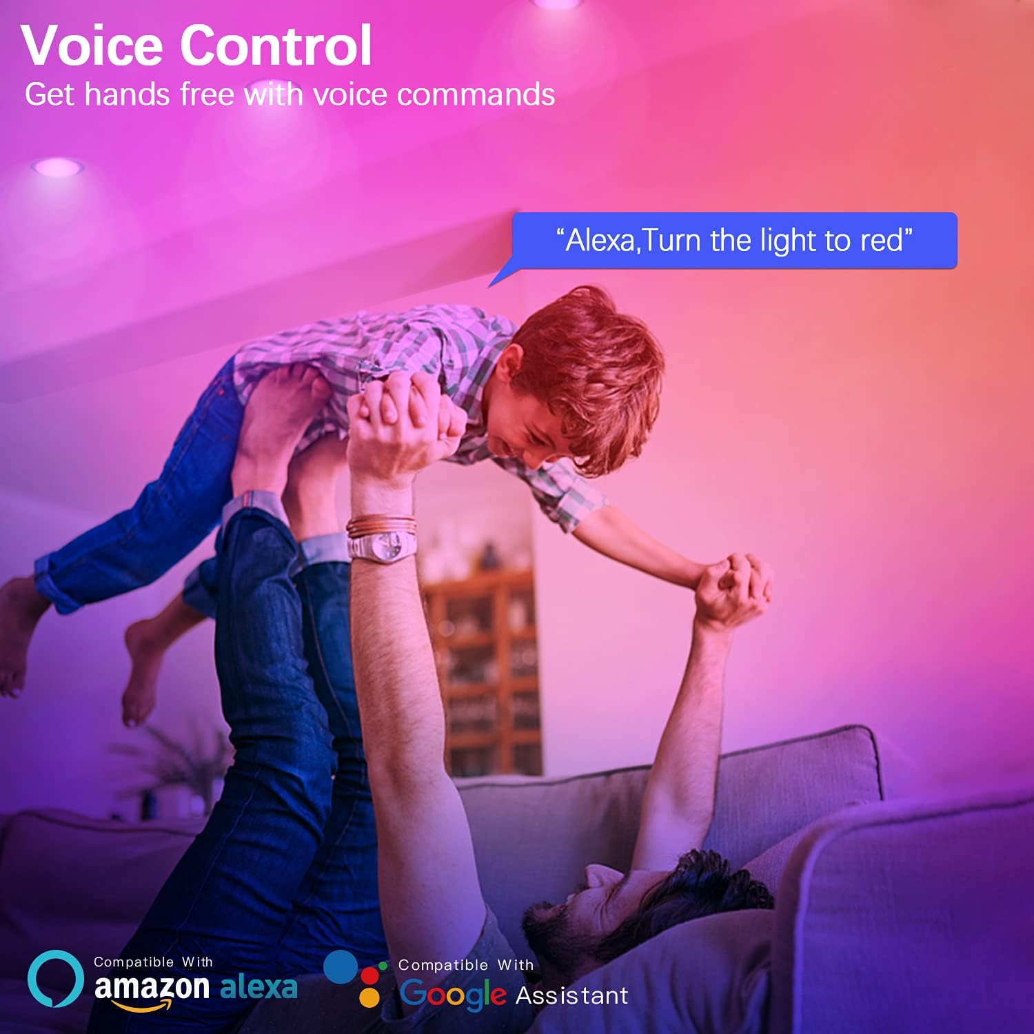 Comoyda 3 inch Smart LED Recessed Lighting with Hub and Remote,5W RGBCW WiFi & Bluetooth Retrofit Downlight Ceiling Lights Compatible with Alexa/Google Assistant, 12 Pack