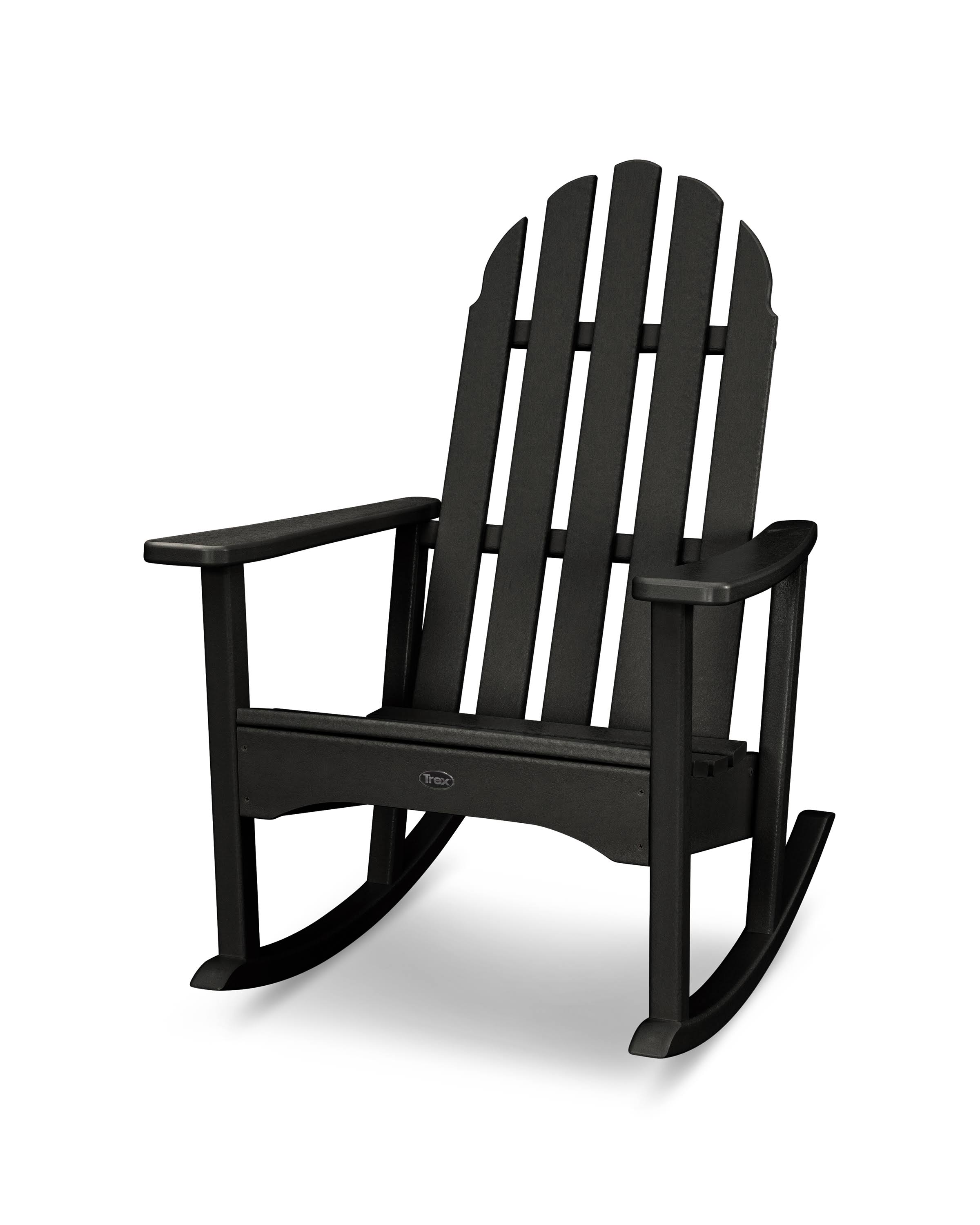 Trex Outdoor Furniture Cape Cod Adirondack Rocking Chair - Charcoal Black