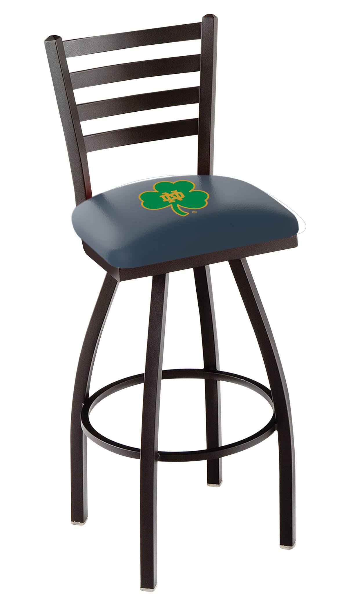 Notre Dame Fighting Irish HBS Shamrock Ladder Back Bar Stool Seat Chair (25x22)