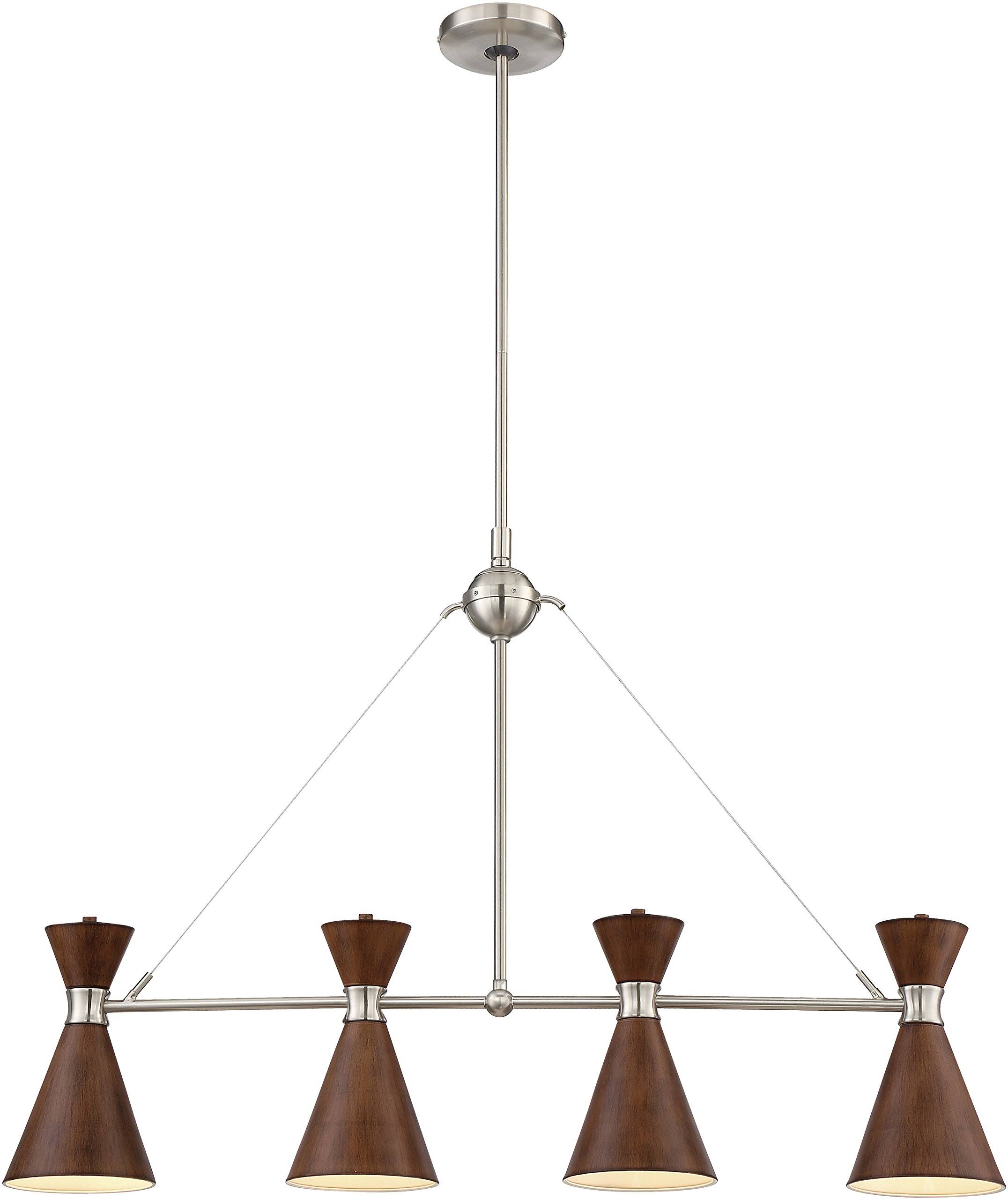 George Kovacs P1824-651 - Conic 4 Light Island, Distressed Koa