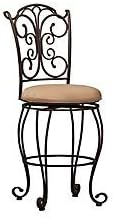 Linon Gathered Back Swivel Counter Stool 24