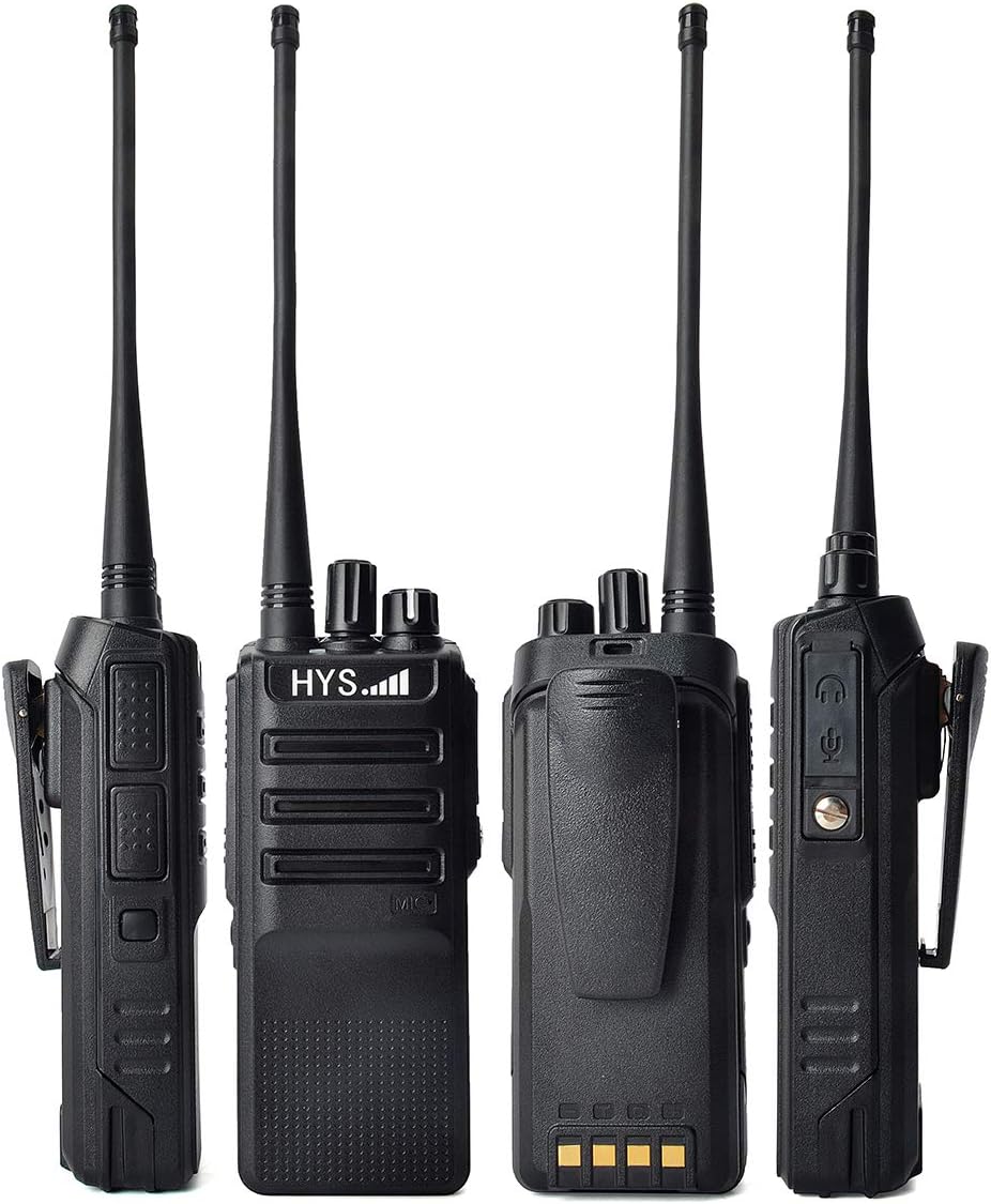 HYS TC-L10W Rechargeable 16channels 3000mAh Large Battery Walkie-Talkie Two-Way Radio Li-ion Battery and Charger Included (2PACK) Pack of 2