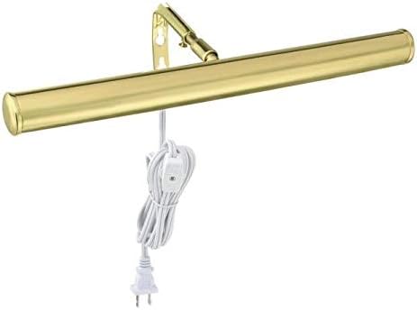 Ciata Lighting 14-Inch 15-Watt Wall Mount Picture Light in Antique Brass Finish with in-line On/Off Switch, E12 Candelabra Base, Adjustable Neck and Shade, Display Light for Indoor Locations Pack of 2