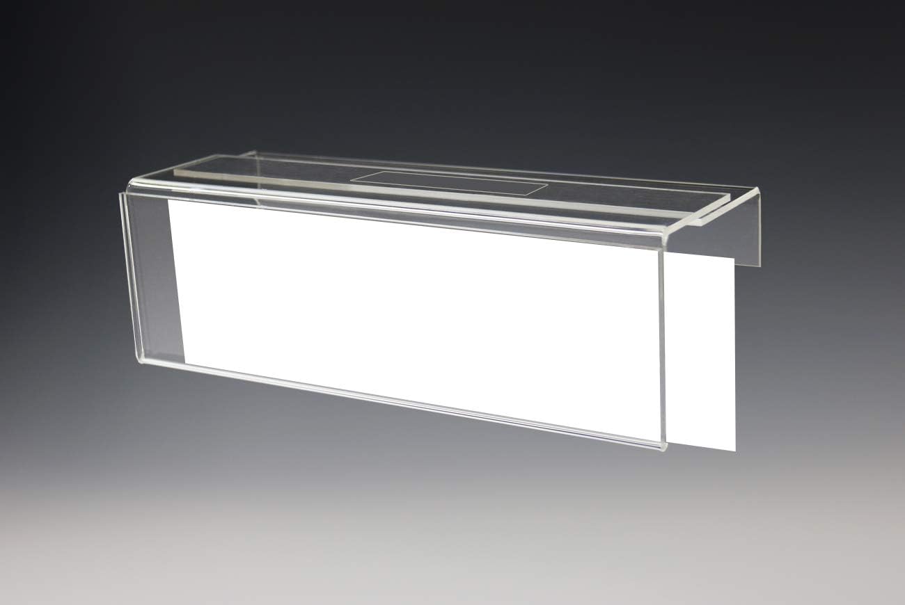 Adjustable Cubicle Name Plate Holders Single-Sided by Plastic Products Mfg - Expands from 2” up to 3” Wide Using Our Clear Removable Magic Tape (15 Pack) - Cubicle Name Plates