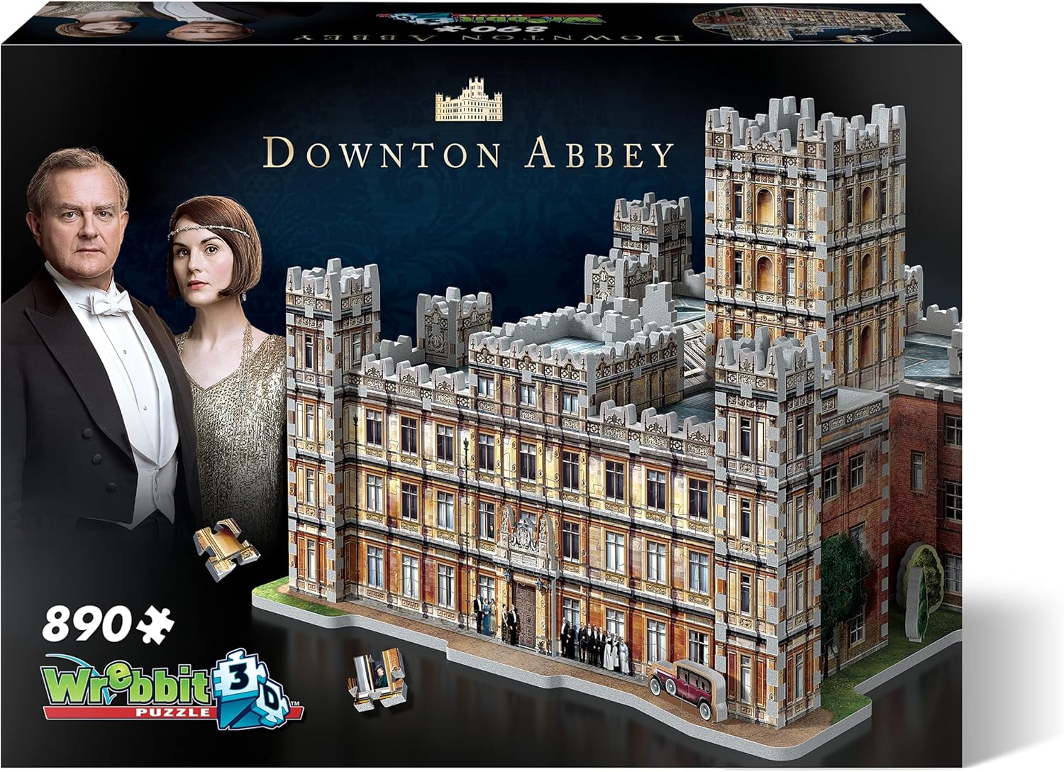 WREBBIT 3D Downton Abbey 3D Jigsaw Puzzle (890 Pieces) Pack of 2