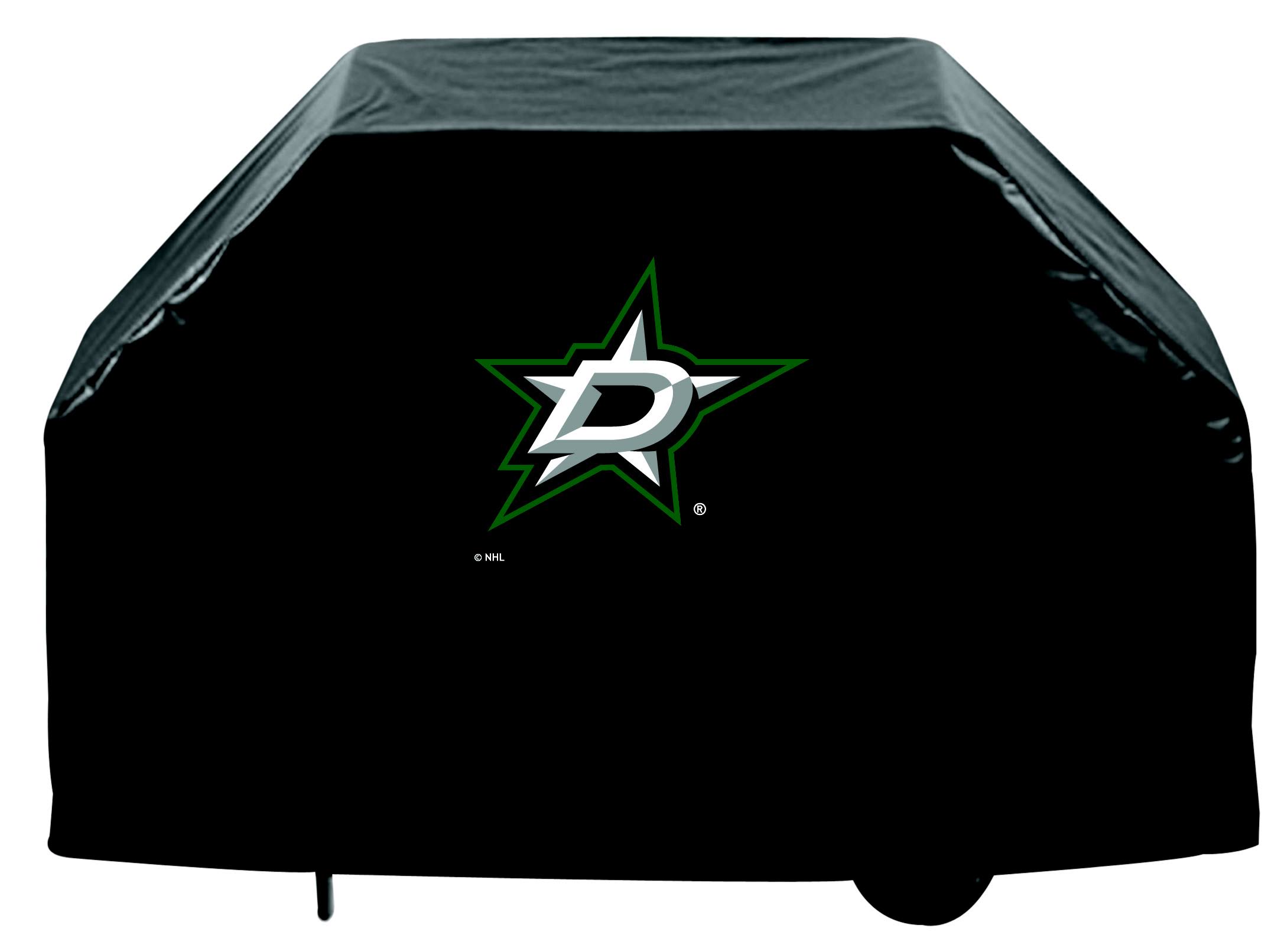 Dallas Stars HBS Black Outdoor Heavy Duty Breathable Vinyl BBQ Grill Cover (72x22)