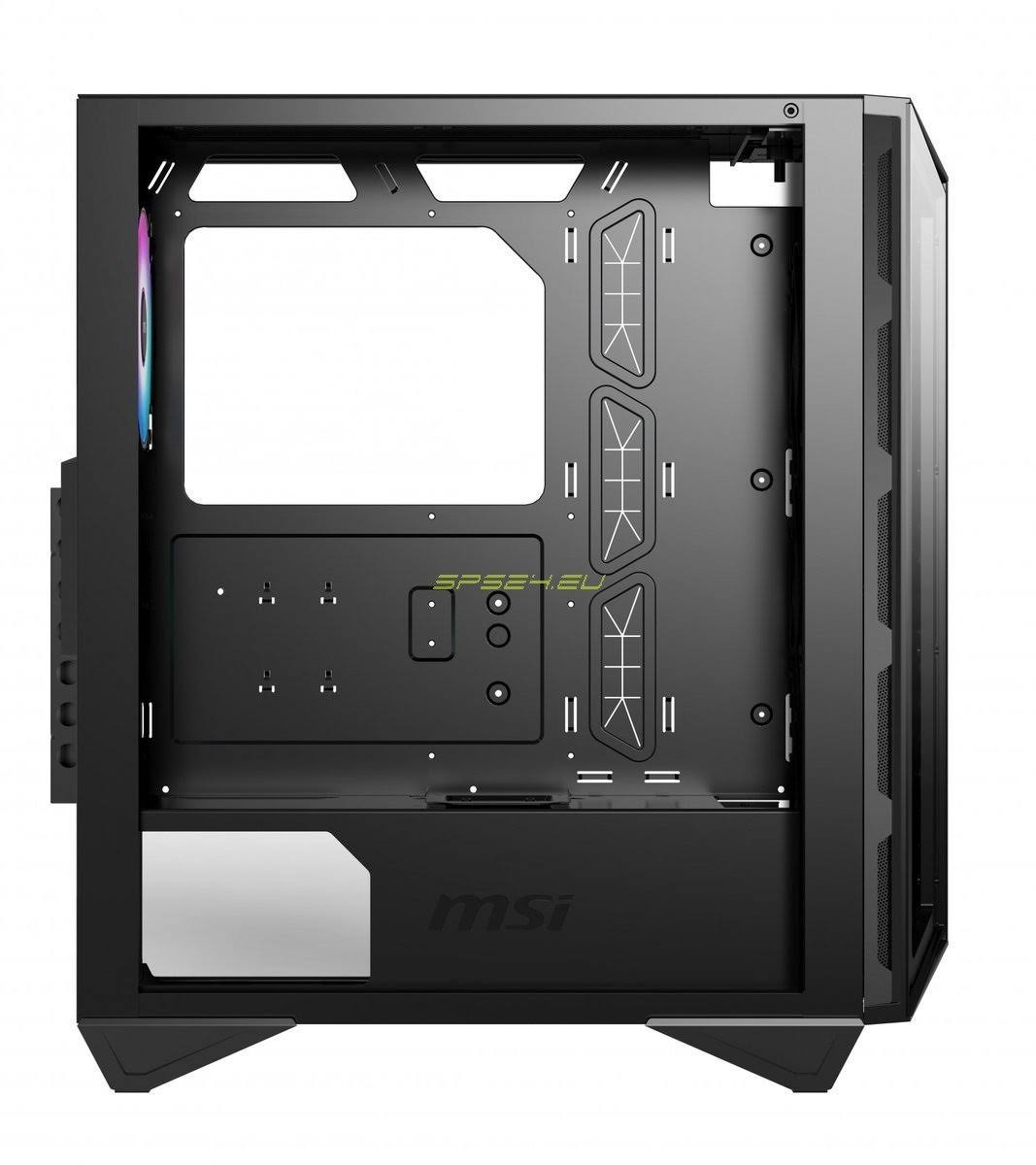 MSI MPG Gungnir 110R Mid-Tower ARGB Gaming Case - Black Tempered Glass