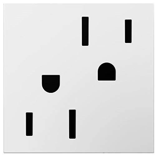 Legrand Adorne 15A Tamper-Resistant Outlet in Gloss White Finish, Artr152w4, 12-Pack