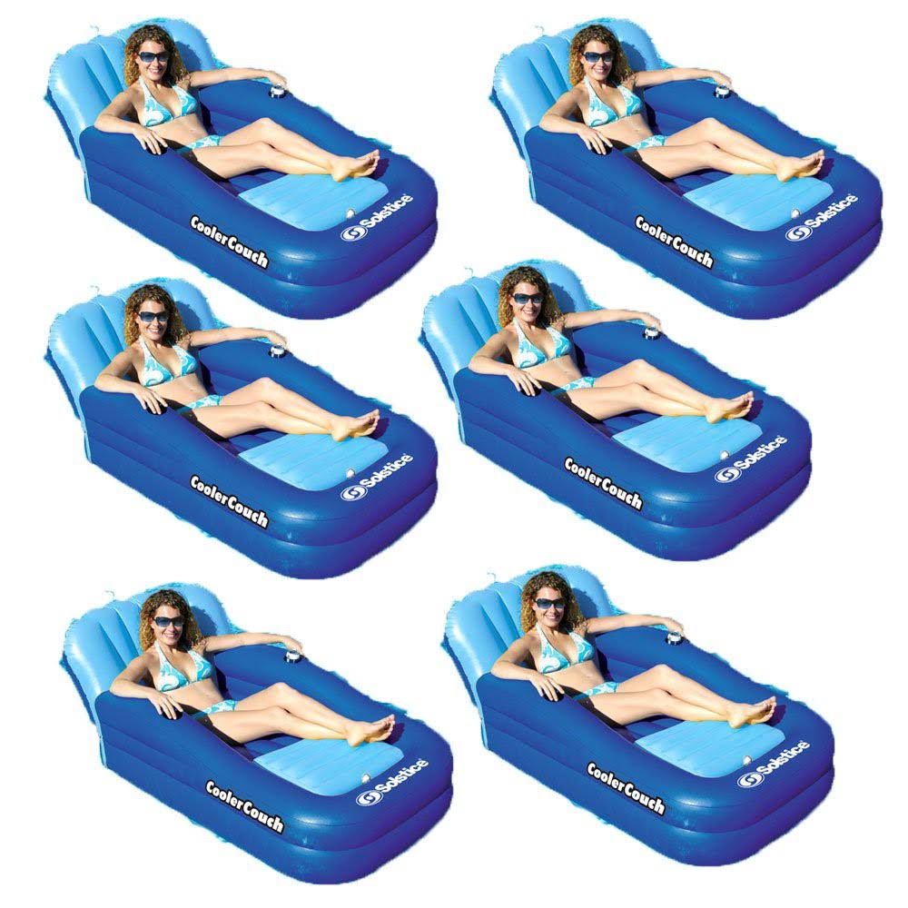 Swimline Solstice Swimming Pool Inflatable Float Cooler Couch Lounge (6 Pack)
