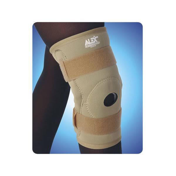 Neoprene Hinged Knee Brace Open Patella, Medium, Black