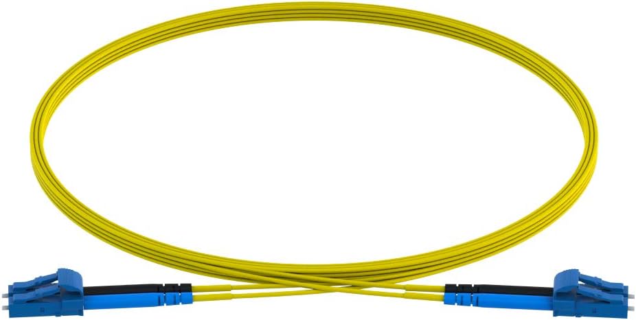 CableRack 2 Meter LC to LC Single Mode Fiber 9/125 Fiber Patch Cable (50-Pack)