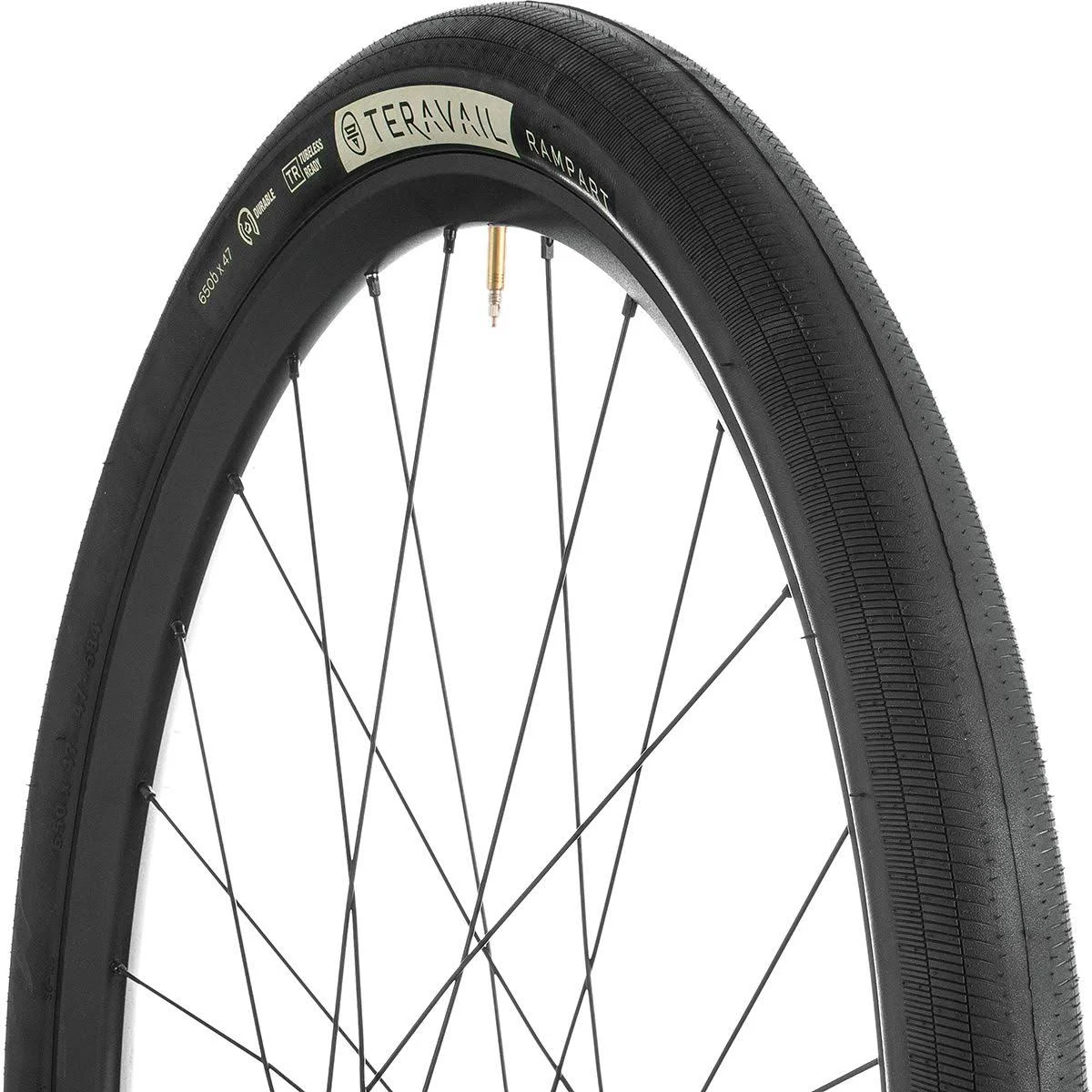 Teravail Rampart Tire - 650B x 47 Tubeless Folding Black Durable