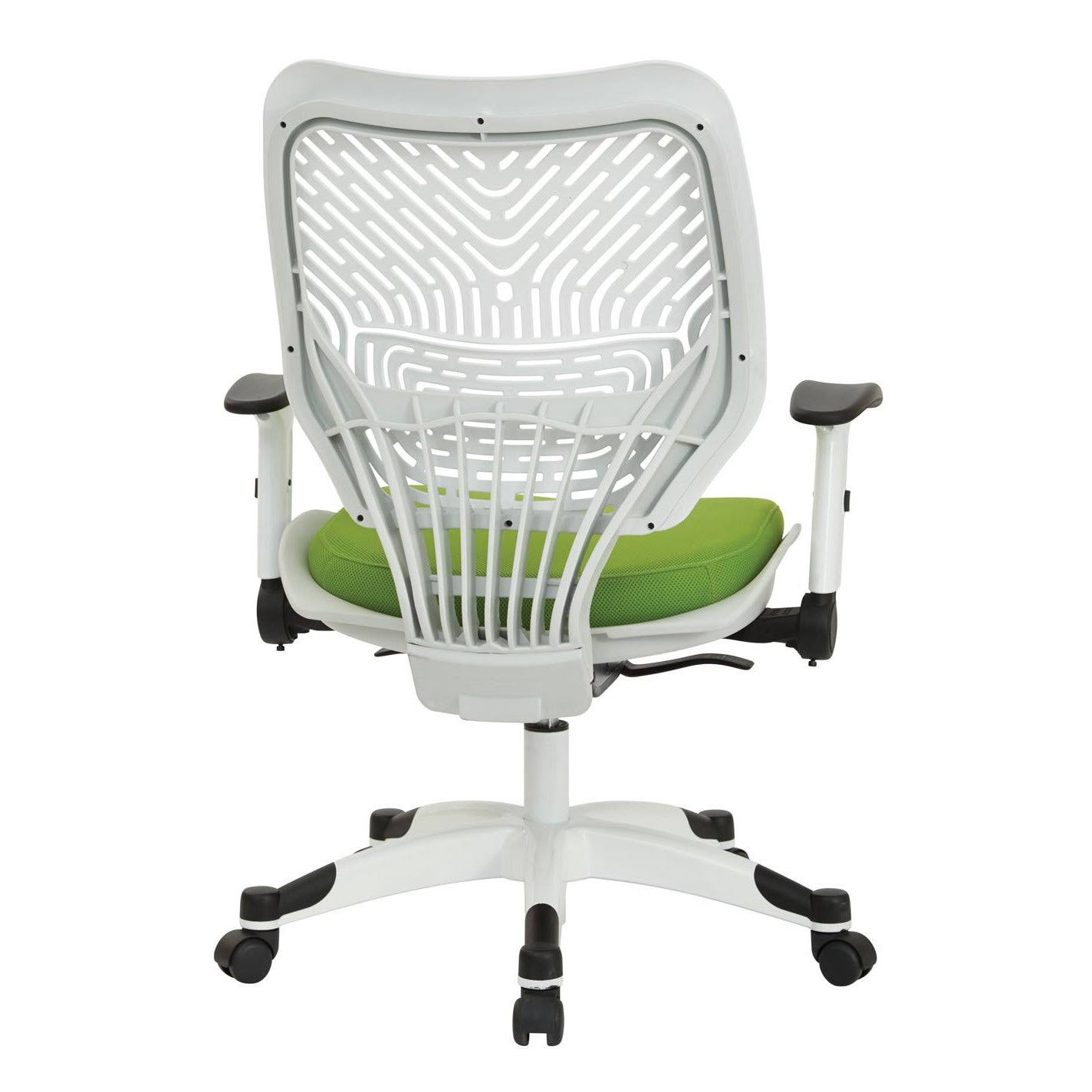 Office Star White Self Adjusting SpaceFlex Back Managers Chair