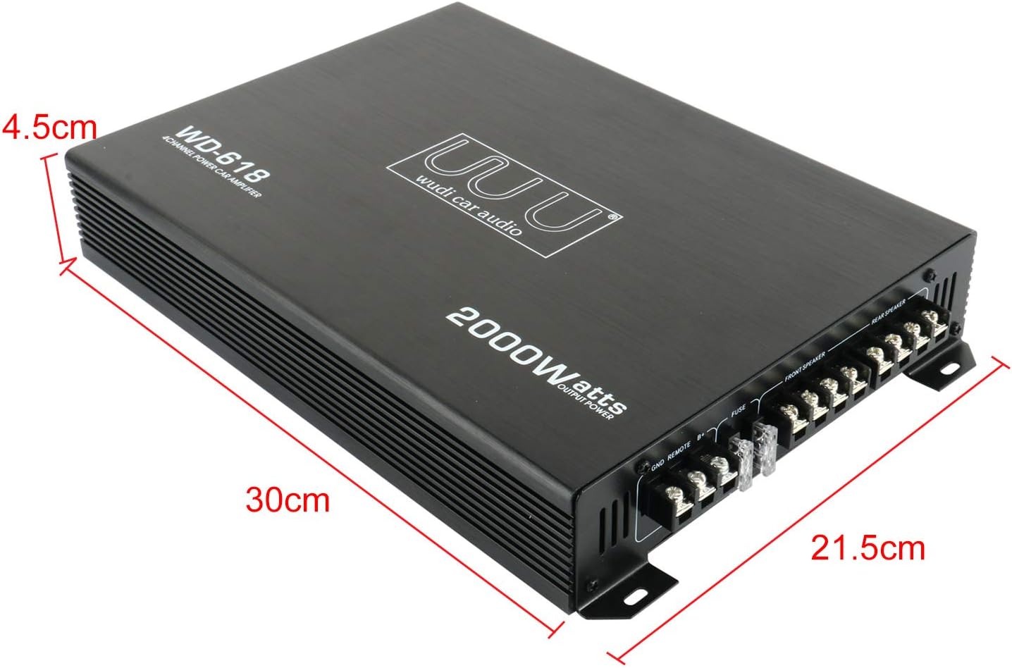 YaeCCC 1500W 4 Channel Amplifier Car Audio Car Amplifier Subwoofer Amplifier Pack of 2