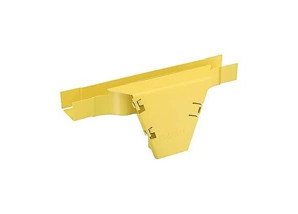 Panduit FiberRunner Cable raceway tee - Yellow PVC