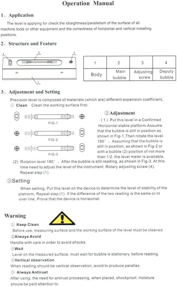 Accusize Industrial Tools 8'' Master Precision Level in Fitted Box, Accuracy: 0.0002''/10'', S908-C685