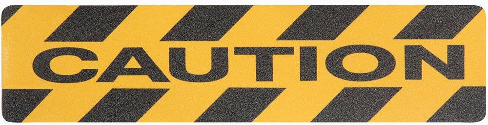 Safety Track 6x22x24x22 Ylw/Blk CAUTION Anti Skid